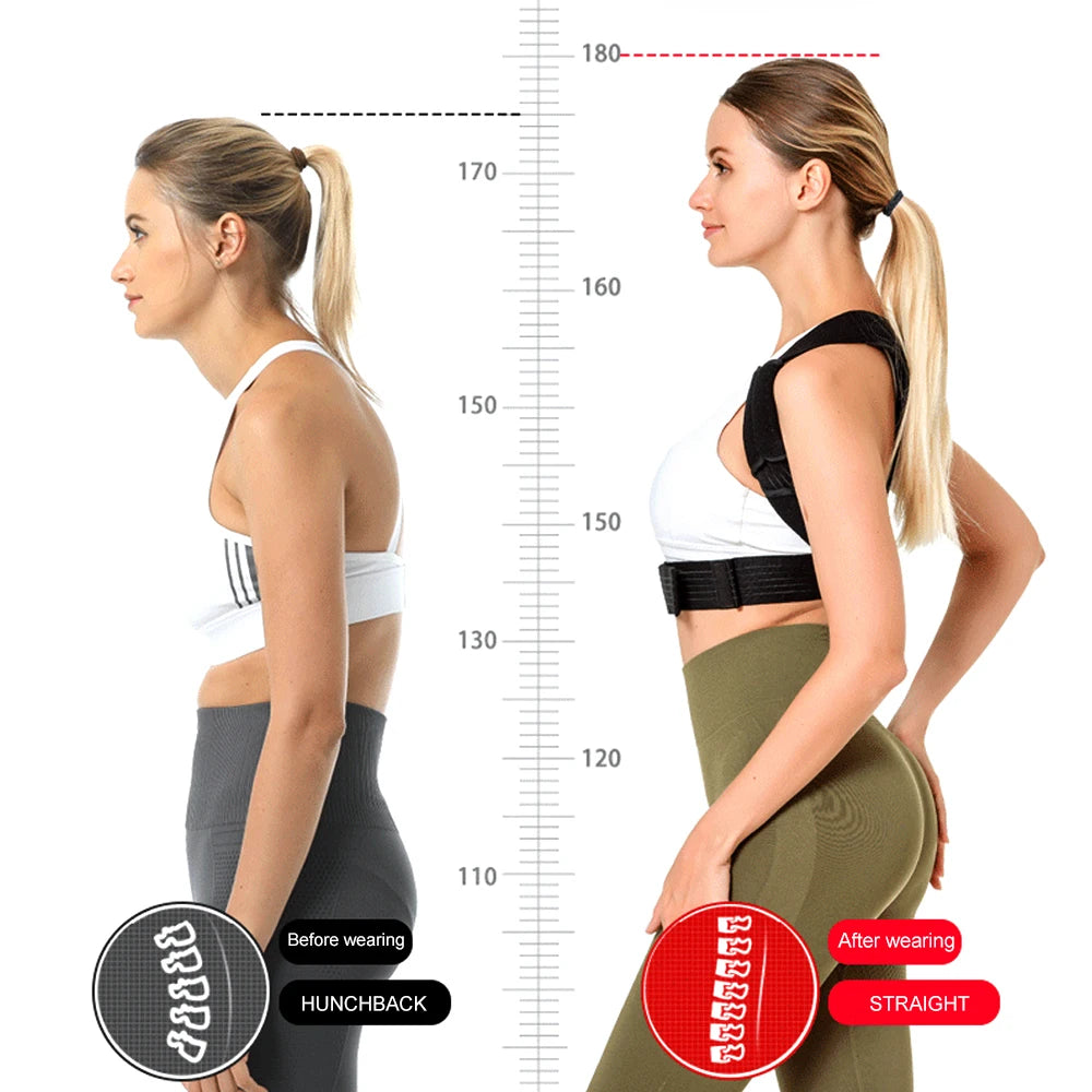 Posture Corrector for Men & Women - Back Posture Brace, Support Straightener for Spine, Back, Neck, Clavicle and Shoulder